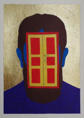 AUTORITRATTO - UOMO CON LA PORTA IN FACCIA