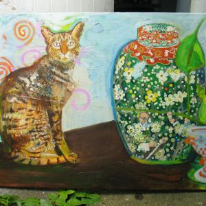 The cat and the ginger jar