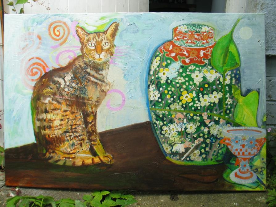 The cat and the ginger jar