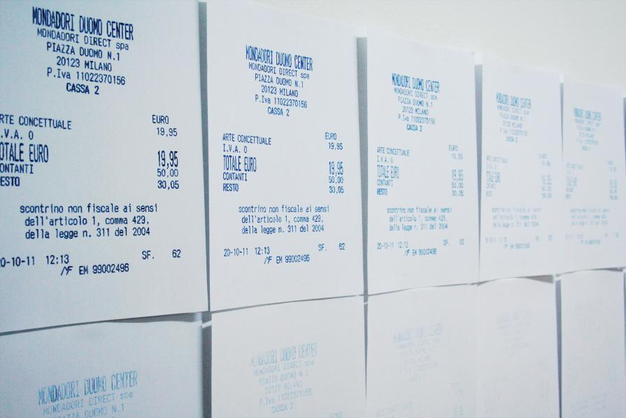 Erased Conceptual Art - detail