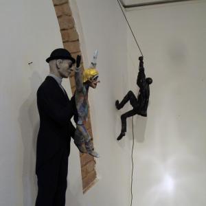 Il Maestro di scultura Denis Raccanelli alla ArteArte di Mantova.