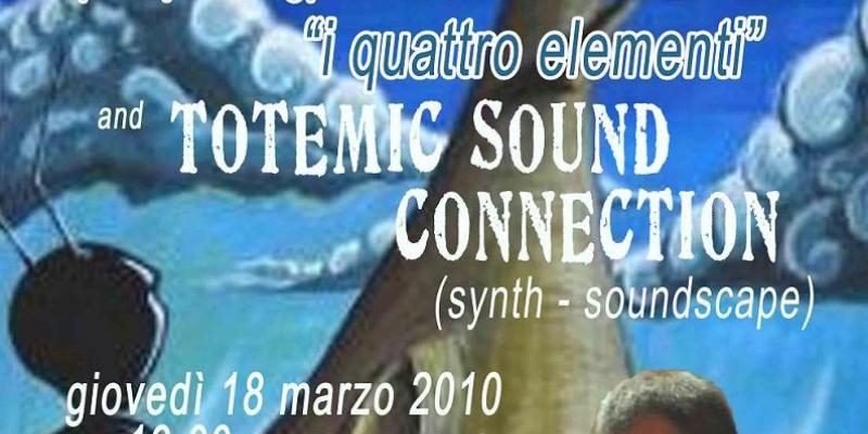 Mauro Sgarbi in " I quattro elementi "live Panting