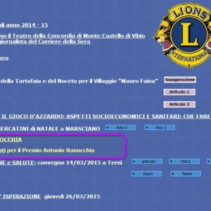 PRIZE "ANTONIO RANOCCHIA" 2015