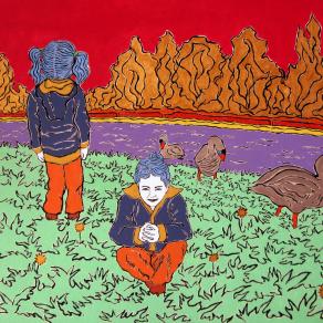 Landscape with Two Little Girls I (Vi and Gê I)