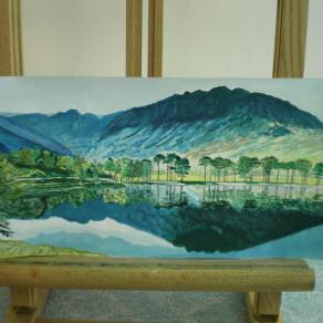 paesaggio che si specchia nel lago