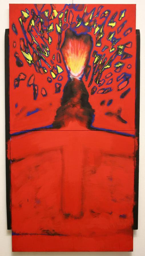 ASSEMBLANDO LE IDEE dicembre 2012-2013 acrilico su tela cm 160x80