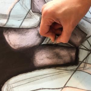 Pastello ad olio per i contorni dell'immagine Pastello ad olio per i contorni dell'immagine