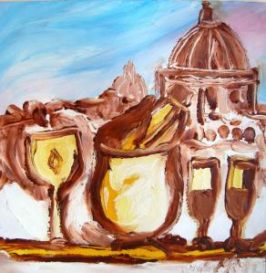 2017 ROMA MON AMOUR - SOTTO UN AZZURRO CIELO -25cm x 25cm 