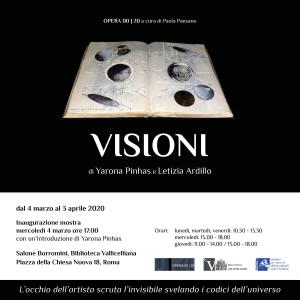 Letizia Ardillo- Yarona Pinhas- Visioni Letizia Ardillo- Yarona Pinhas- Visioni