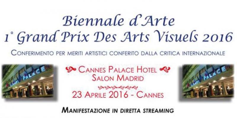 Biennale Cannes 2016 1° Grand Prix Des Arts Visuels 2016