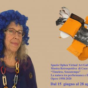 Retrospective exhibition of Coco Gordon "Timeless, Timeless" The nature between performance and Exploding Books  Works 1958-2020