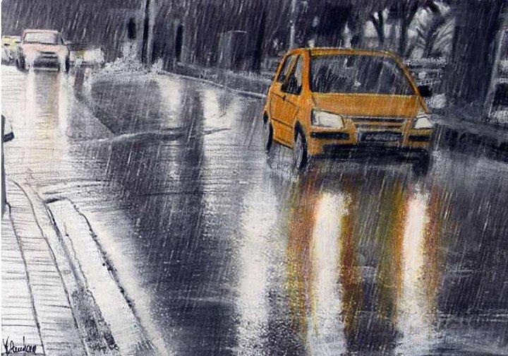 Catania sotto la pioggia