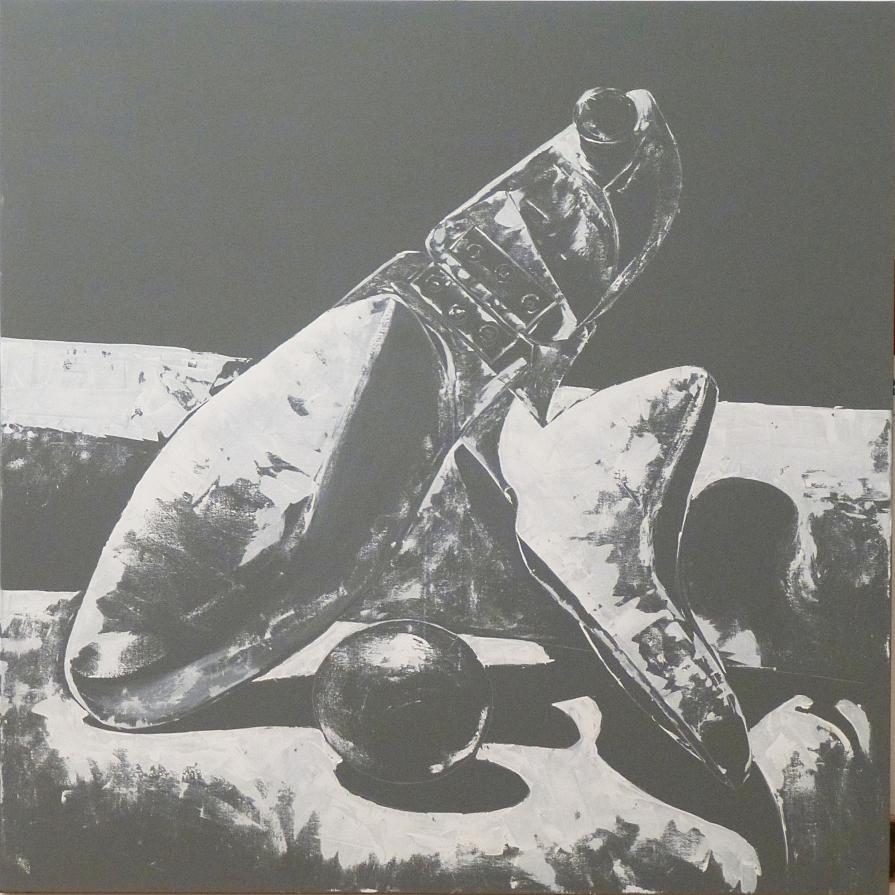 PASSO TERZO:  olio a spatola su tela 95x 95cm