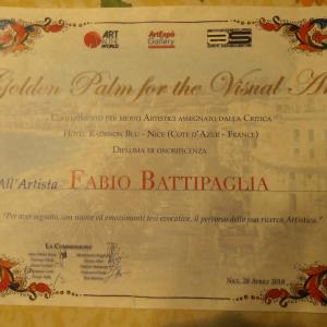 Premio Internazionale Golden Palm of Visual Art a Nizza il 28 aprile 2018