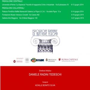 ESPOSIZIONE TRIENNALE DI ARTI VISIVE 2014 a ROMA ESPOSIZIONE TRIENNALE DI ARTI VISIVE 2014 a ROMA
