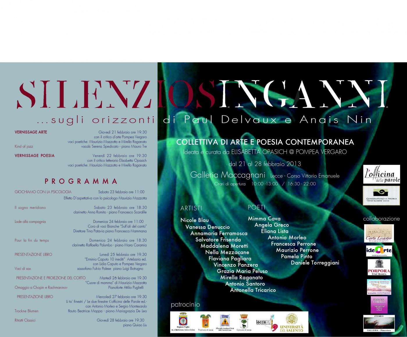 "SILENZIOSINGANNI ... sugli orizzonti di Paul delvaux e Anais Nin"