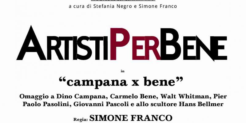 azione pittorica di Orodè Deoro nel grande evento multidisciplinare “ARTISTI PERBENE in: CAMPANA x Bene” 