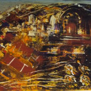 portale con girasoli  morenti