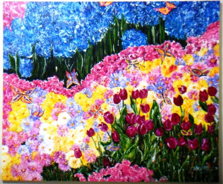 Jardim Tulipas e Borboletas V