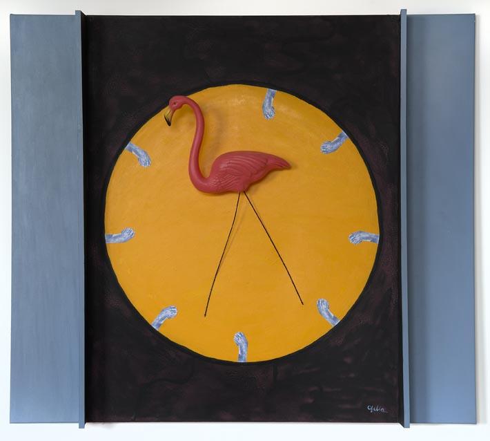 The Hands Very Happyily Adoring The Flamingo.1.34x1.54 cms The Hands Very Happyily Adoring The Flamingo.1.34x1.54 cms