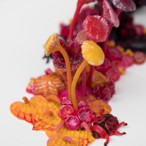 Detail shot of a lotus pod / bug