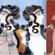Le tre danzatrici e Il Principe dei gigli dell'arte cretese su papiro.