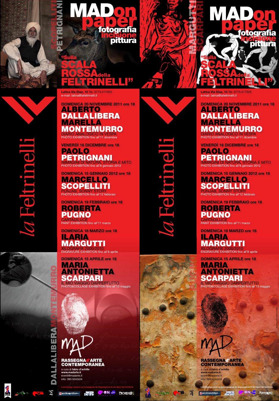 MAD ON PAPER fotografia incisione e pittura – “Sulla scala rossa della Feltrinelli” - Alberto Dalla Libera e Marella Montemurro “Diario analogico in Vespa”