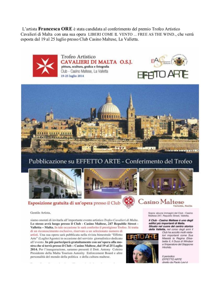 Premio Trofeo artistico 