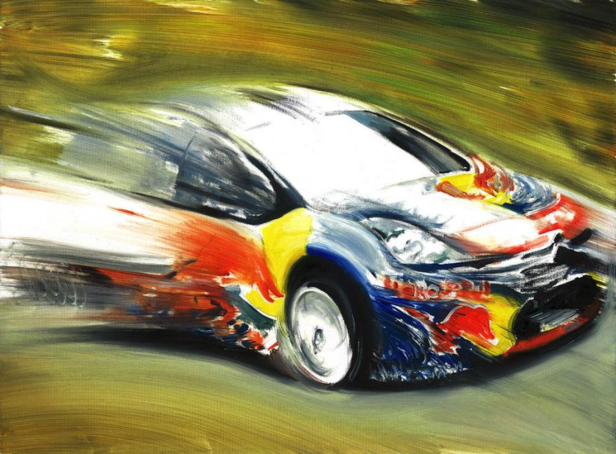 Sébastien Loeb on Citroen DS3 WRC Rally