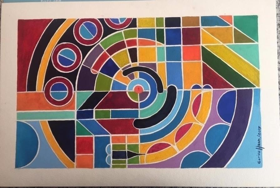 COMPOSITION NR 054 – “Squares & Circles 054” – By EURICO HAAN – 2017 COMPOSITION NR 054 – “Squares & Circles 054” – By EURICO HAAN – 2017