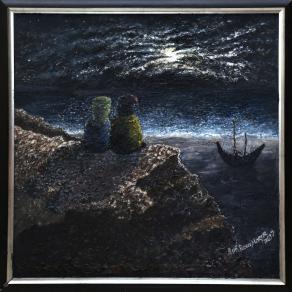 You and I as One (the painting "Moon" modified)