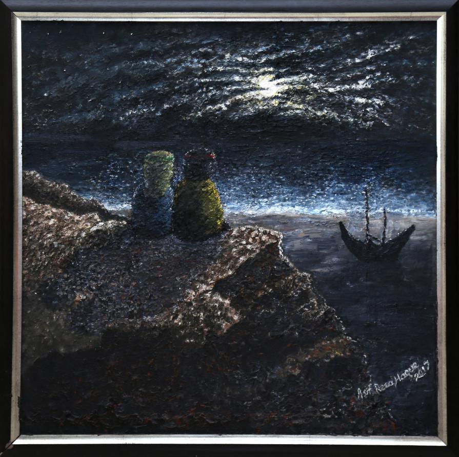 You and I as One (the painting "Moon" modified)