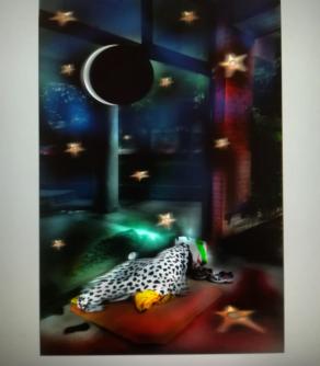 Da un pensiero di L.A.  noi si.loro no.io qua'.loro immersi in un mondo di indesiderati.ce' una pantera sotto il portico.