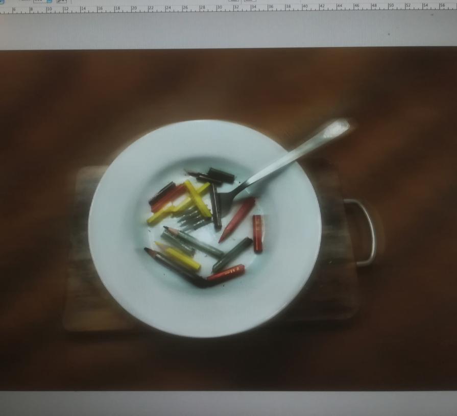 Ora mi nutro di matite colorate al forno. 