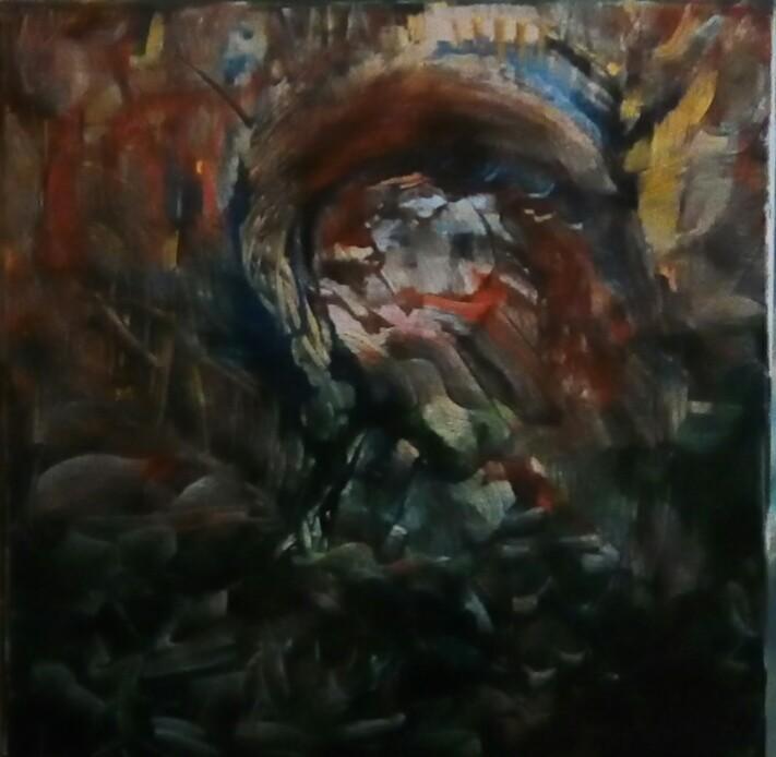 Occhi larghi e stretti di una donna.