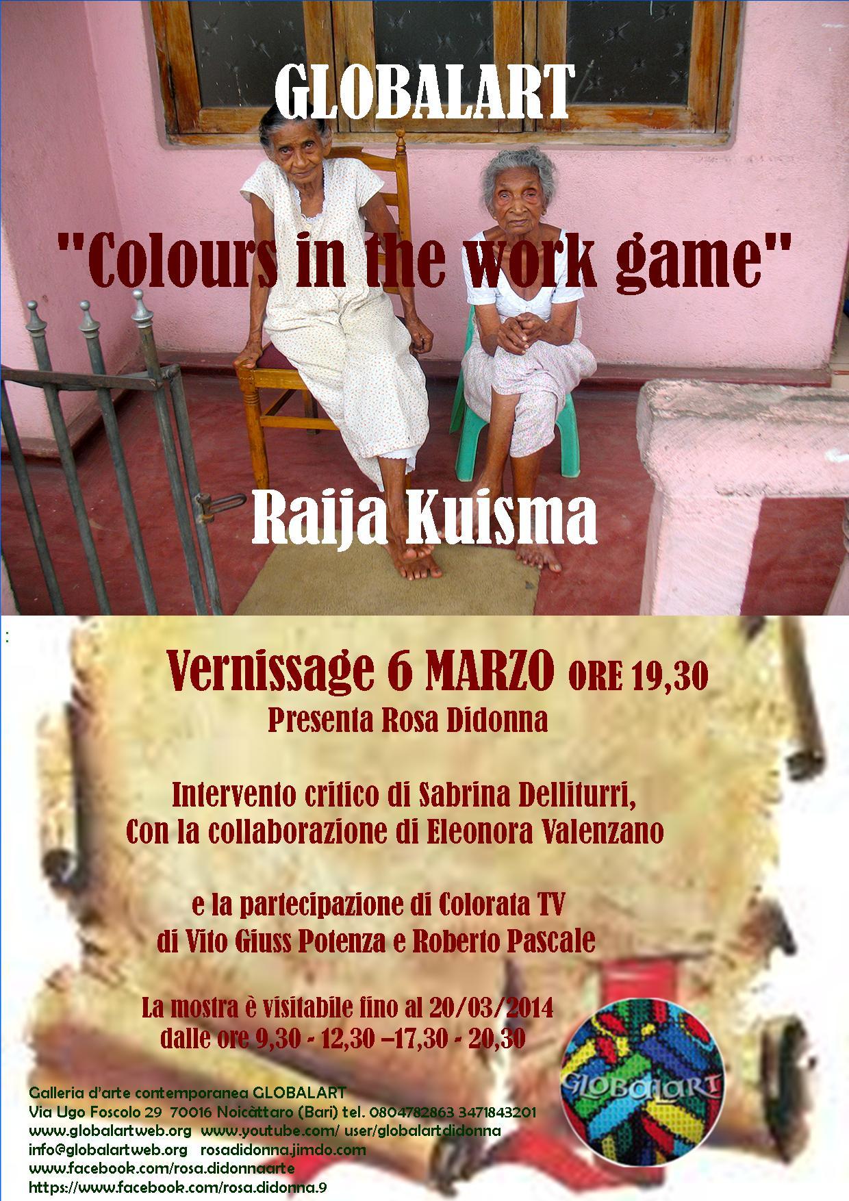 “I colori nel gioco del lavoro – colours in the work game” “I colori nel gioco del lavoro – colours in the work game”