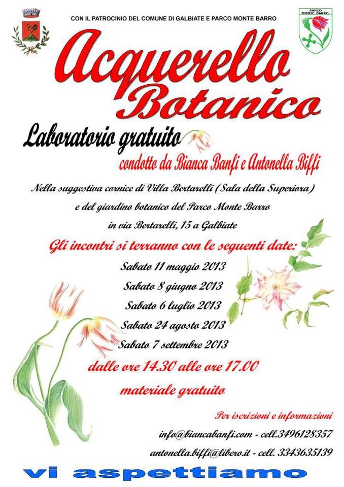 acquerello botanico
