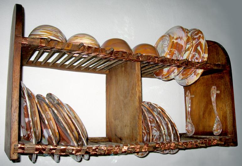 Scolapiatti (piatti lavati in famiglia)