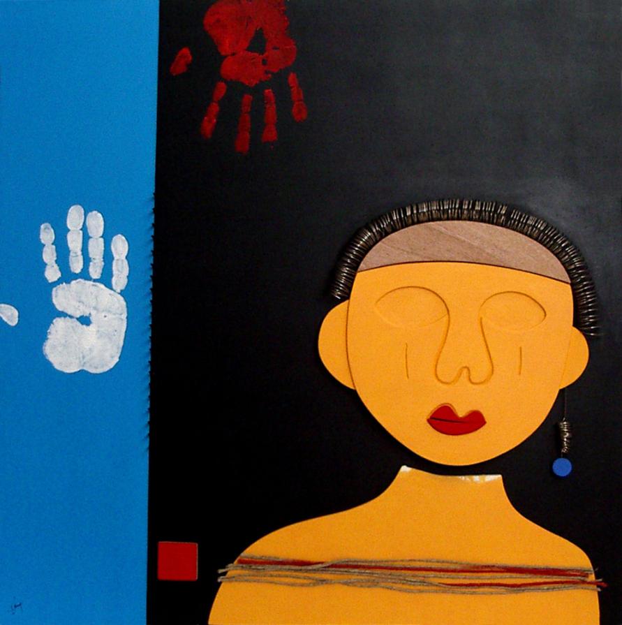 Nero - opera per "Inchiostro Indelebile, impronte a regola d'arte"