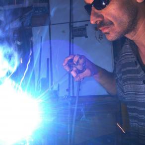 sculpture with light