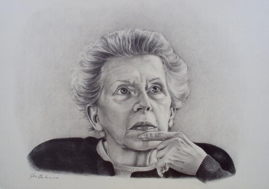 La maestra Craici, madre di Alberto Bottura di Poggio Rusco.