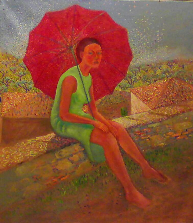 donna con ombrello ²