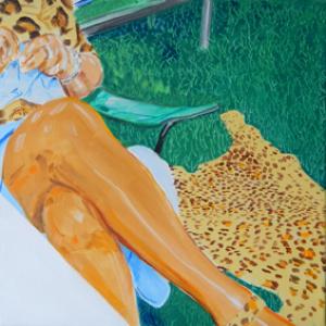 5. view into the scene of the picnic 