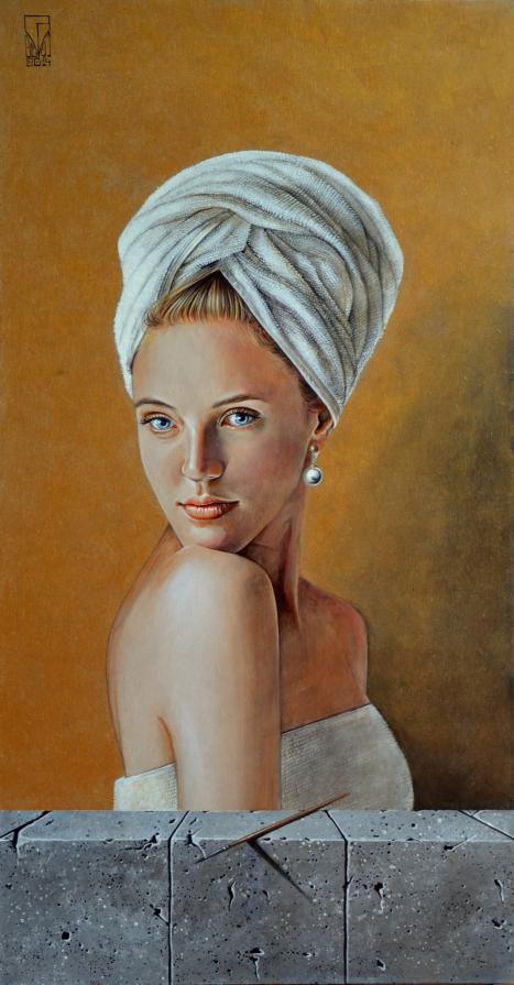 La ragazza con l'asciugamano