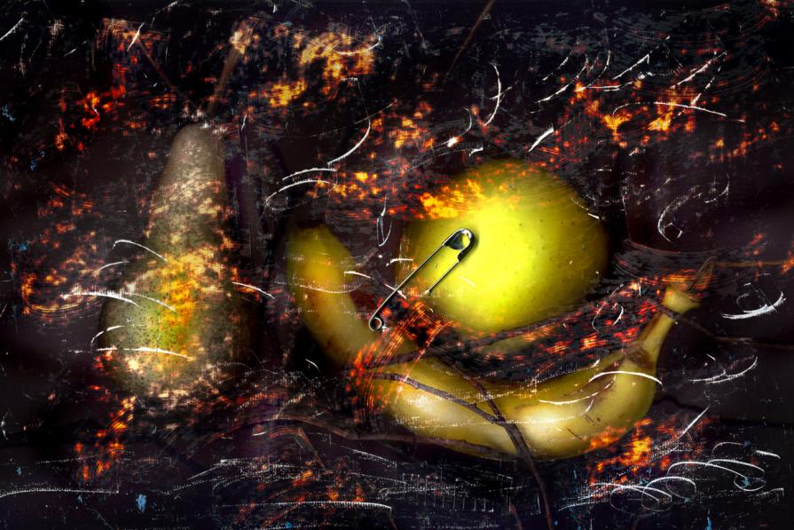 si ribella la natura morte in fiamme,