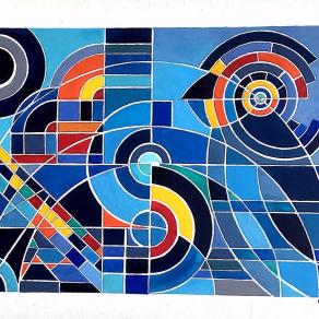 COMPOSITION NR 059 – “Squares & Circles 059” – By EURICO HAAN – 2017