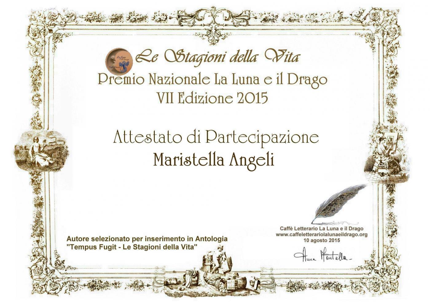 My poem "It's just a game" was selected at the "National Award The Moon and the Dragon 