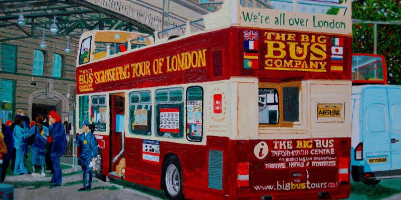 Il bus turistico di Londra. Selezionato fra i 30 finalisti del 7° concorso internazionale EM'ARTE 2009/2010 Castellina Marittima (Livorno)