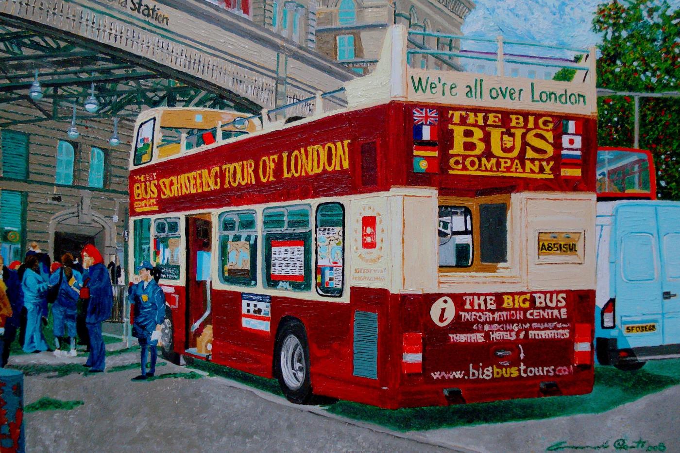 Il bus turistico di Londra. Selezionato fra i 30 finalisti del 7° concorso internazionale EM'ARTE 2009/2010 Castellina Marittima (Livorno)