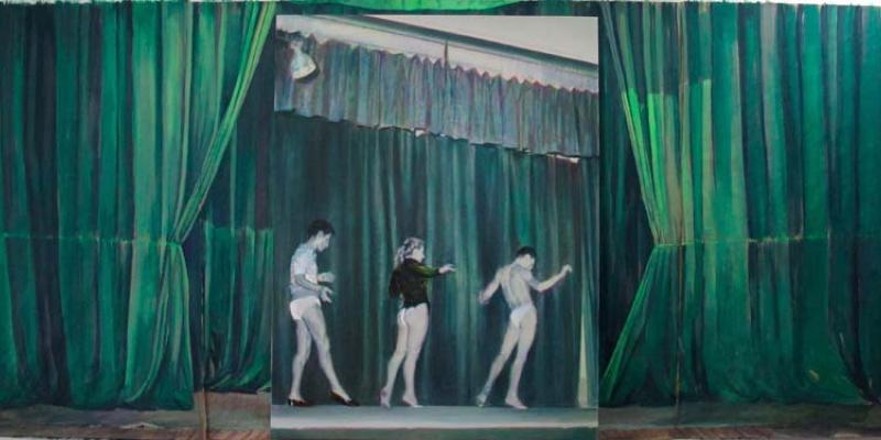 Nina Childress: Der grüne Vorhang (The Green Curtain)